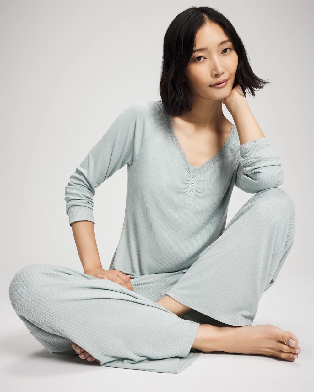Cool Nights Pointelle Wide Leg Pajama Pant