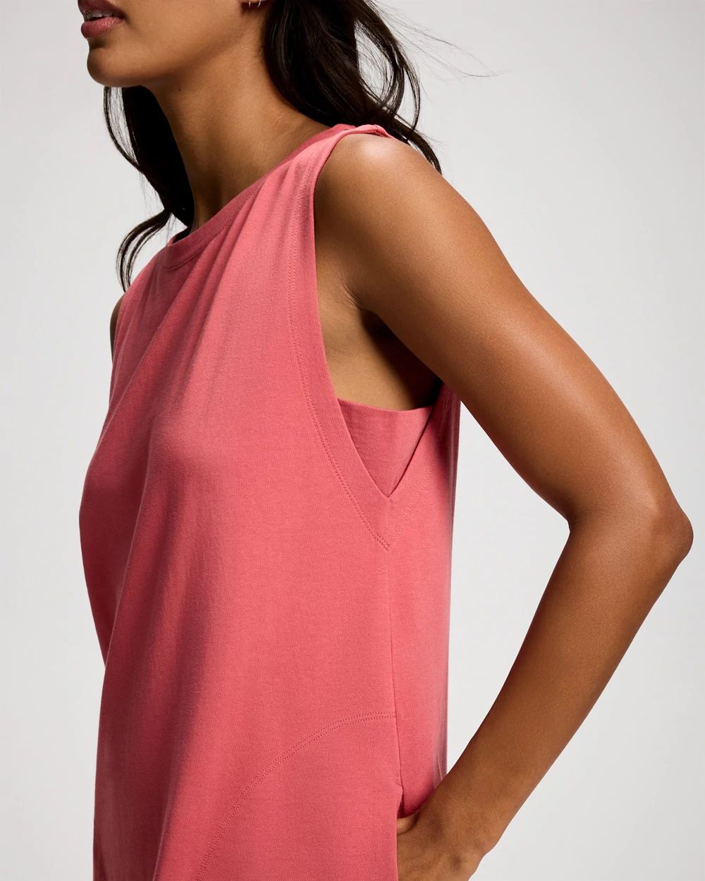 Cotton Sleeveless Tee Dress