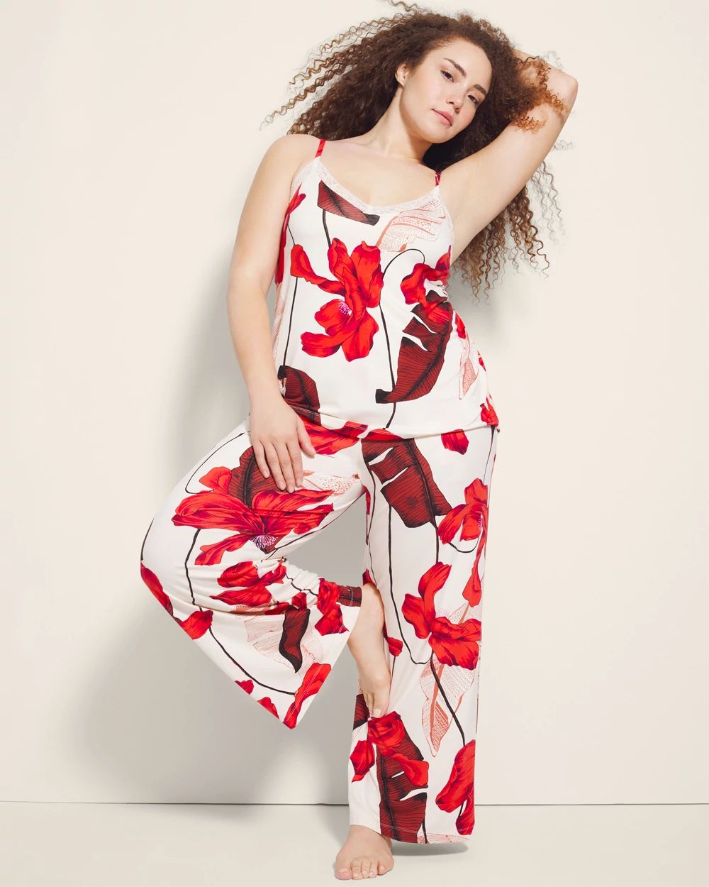 Lace Trim Pajama Cami click to view larger image.