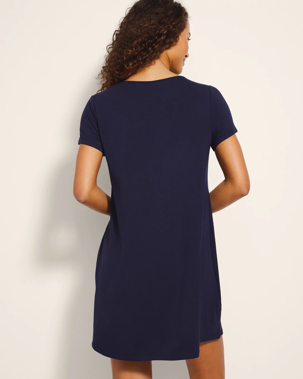 Cool Nights Short Sleeve Scoop Neck Sleepshirt