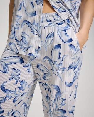 Cropped Pajama Pants click to view larger image.