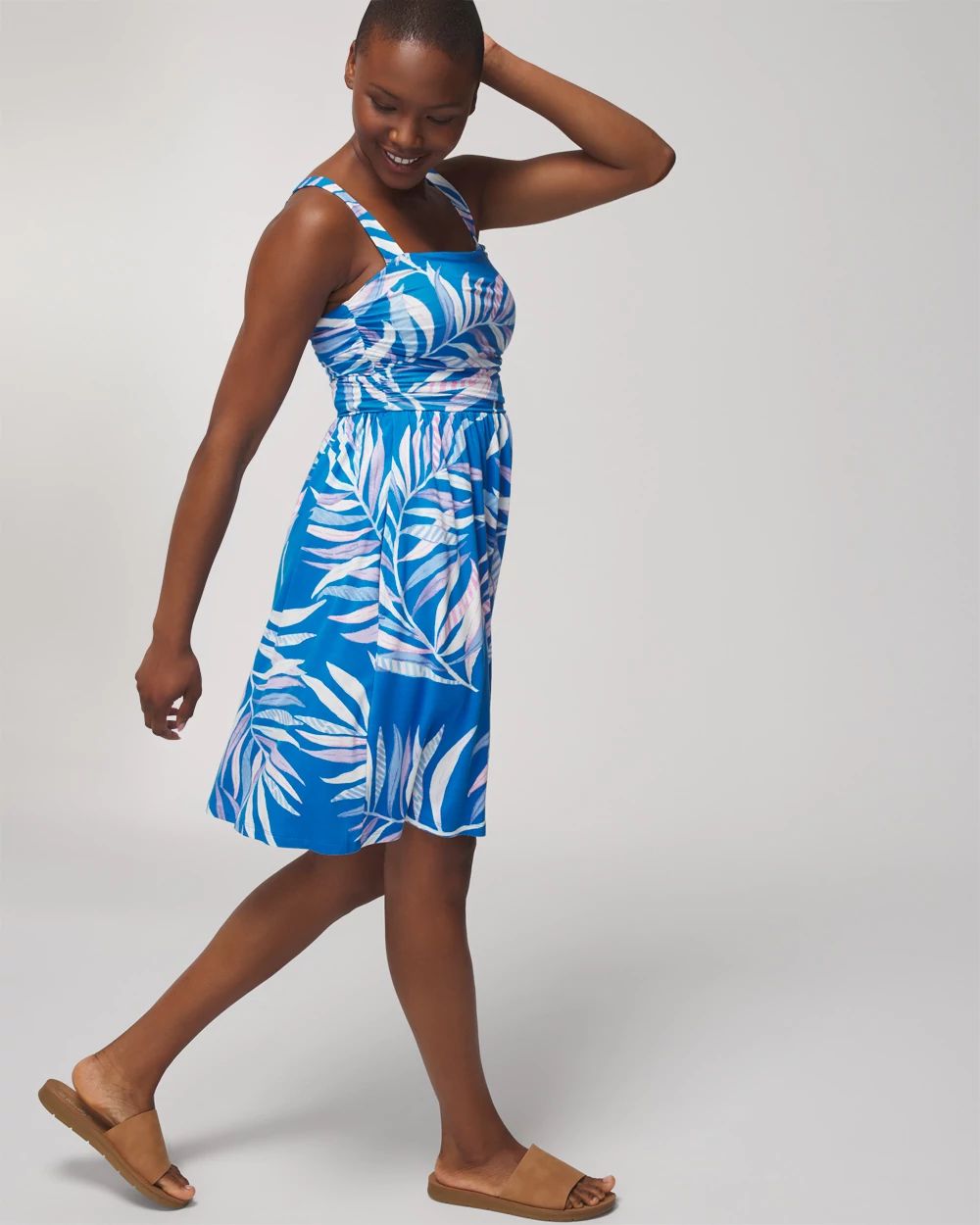 Soft Jersey Rouched Short Bra Dress