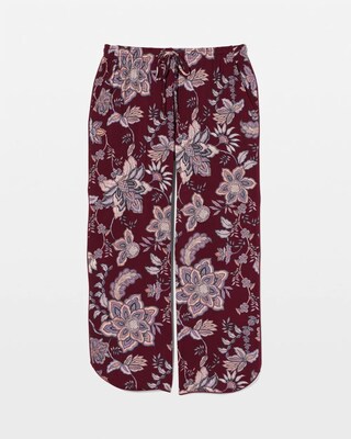 Piped Crop Pajama Pants click to view larger image.
