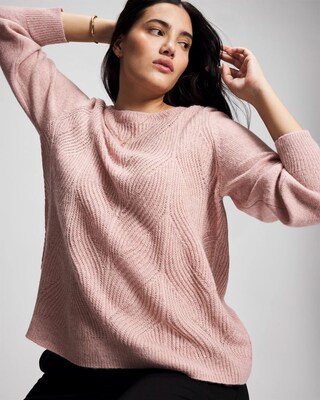 Shimmer Cable Knit Sweater click to view larger image.