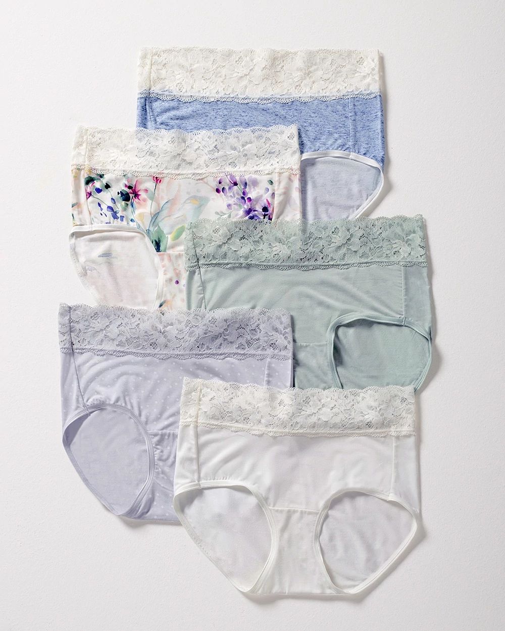 Embraceable Super Soft Signature Lace Brief 5 Pack