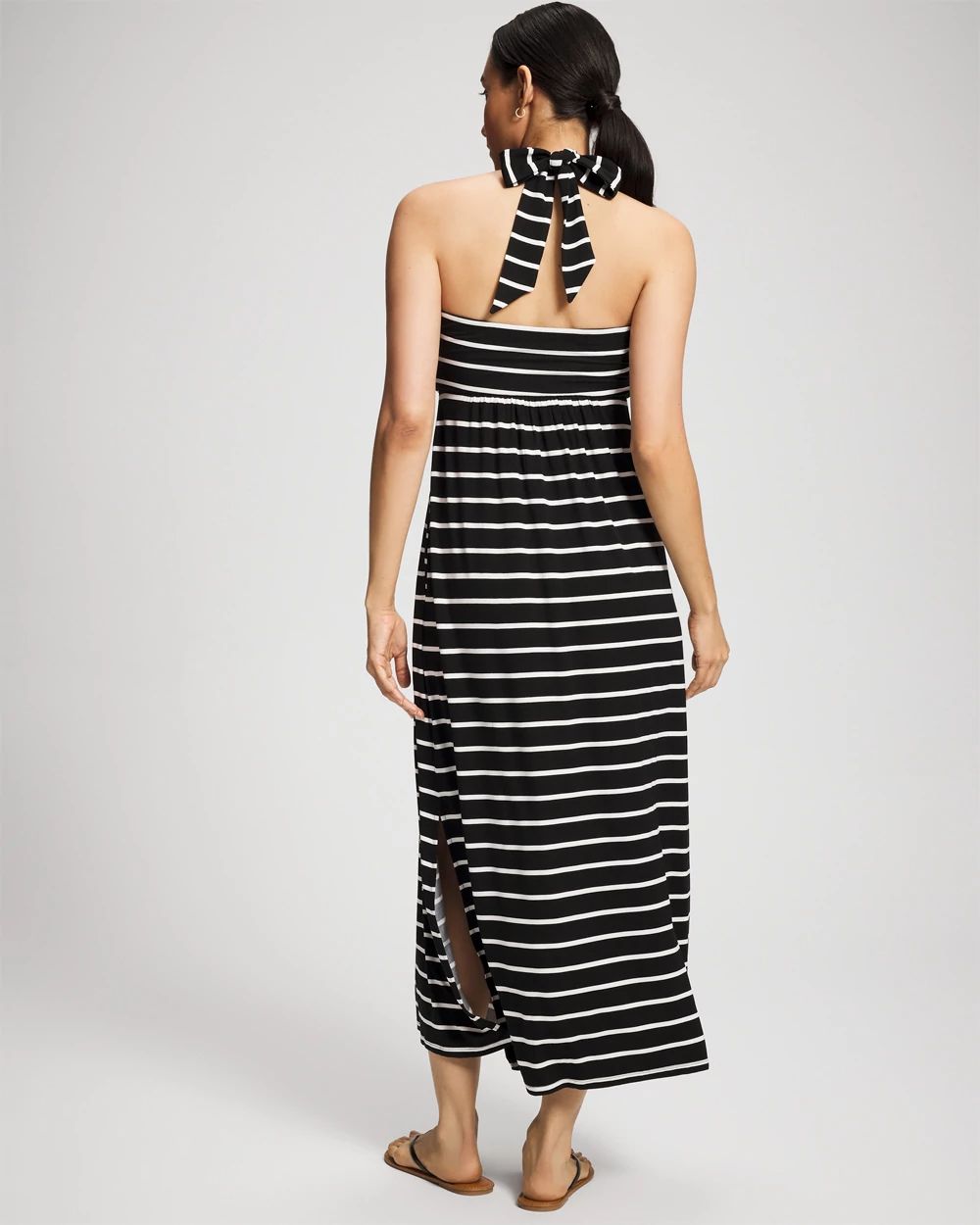 Twist-Front Halter Maxi Bra Dress click to view larger image.