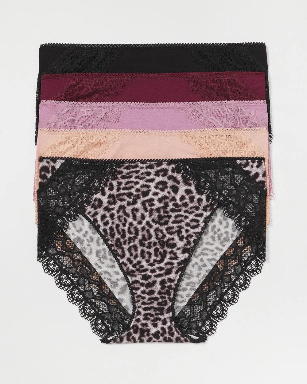 Lace High-Leg 5 Pack