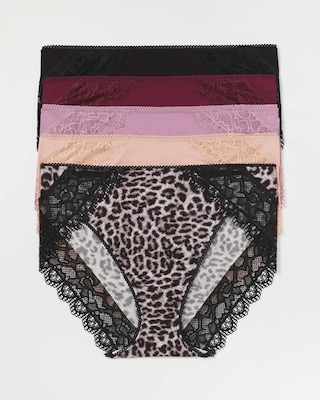 Lace High-Leg 5 Pack