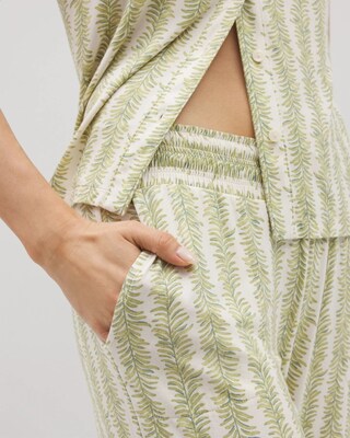 Cropped Pajama Pants click to view larger image.