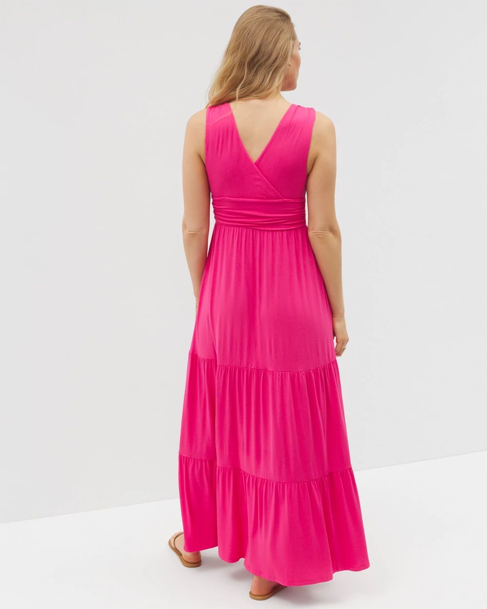 Soft Jersey Goddess Tiered Maxi Dress