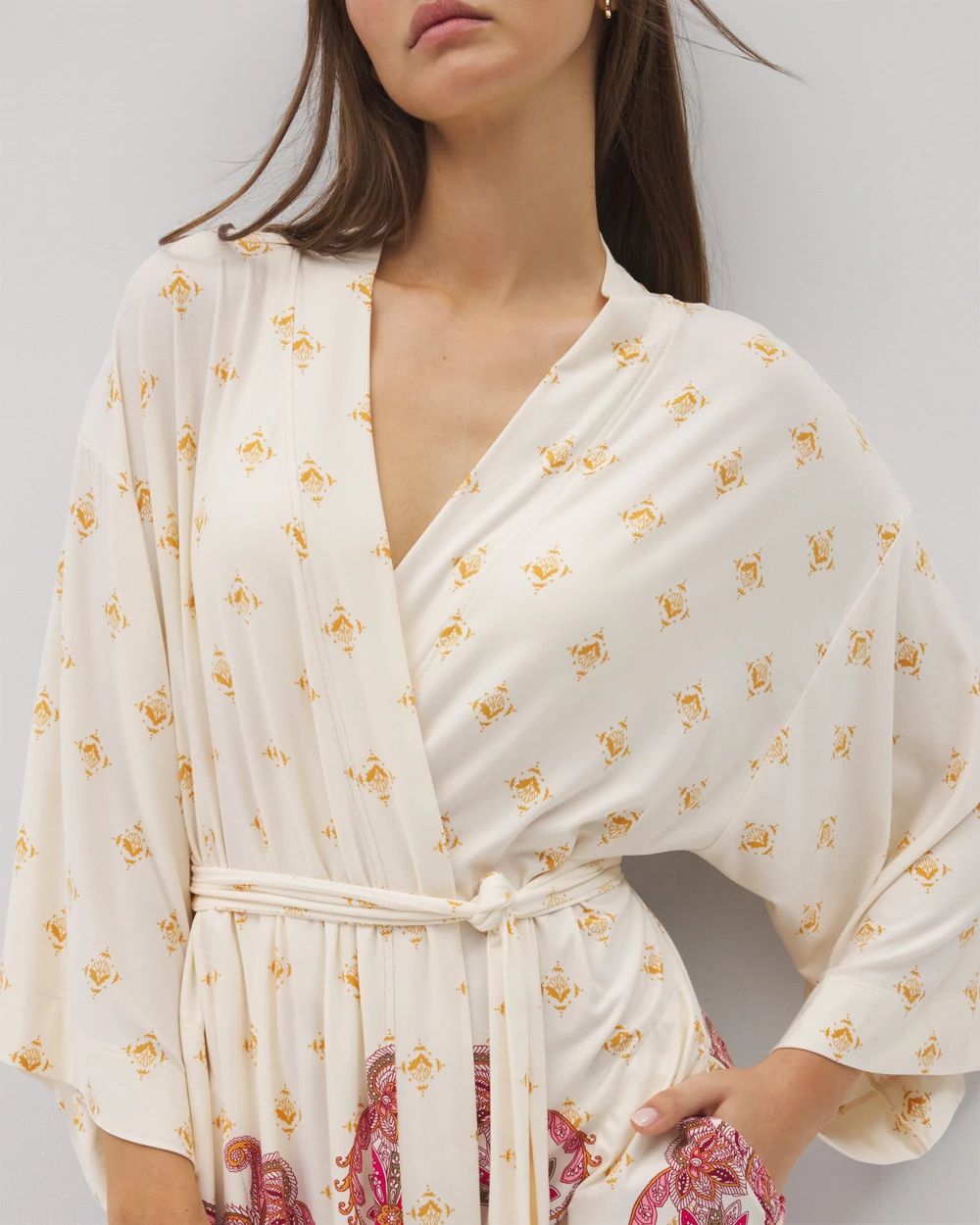 Cool Nights Kimono Short Robe