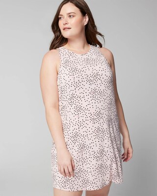 Mini Heart Print Tank Sleepshirt