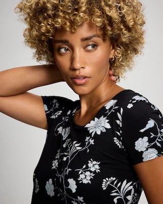 Short Sleeve Scoop Neck Sleepshirt click to view larger image.