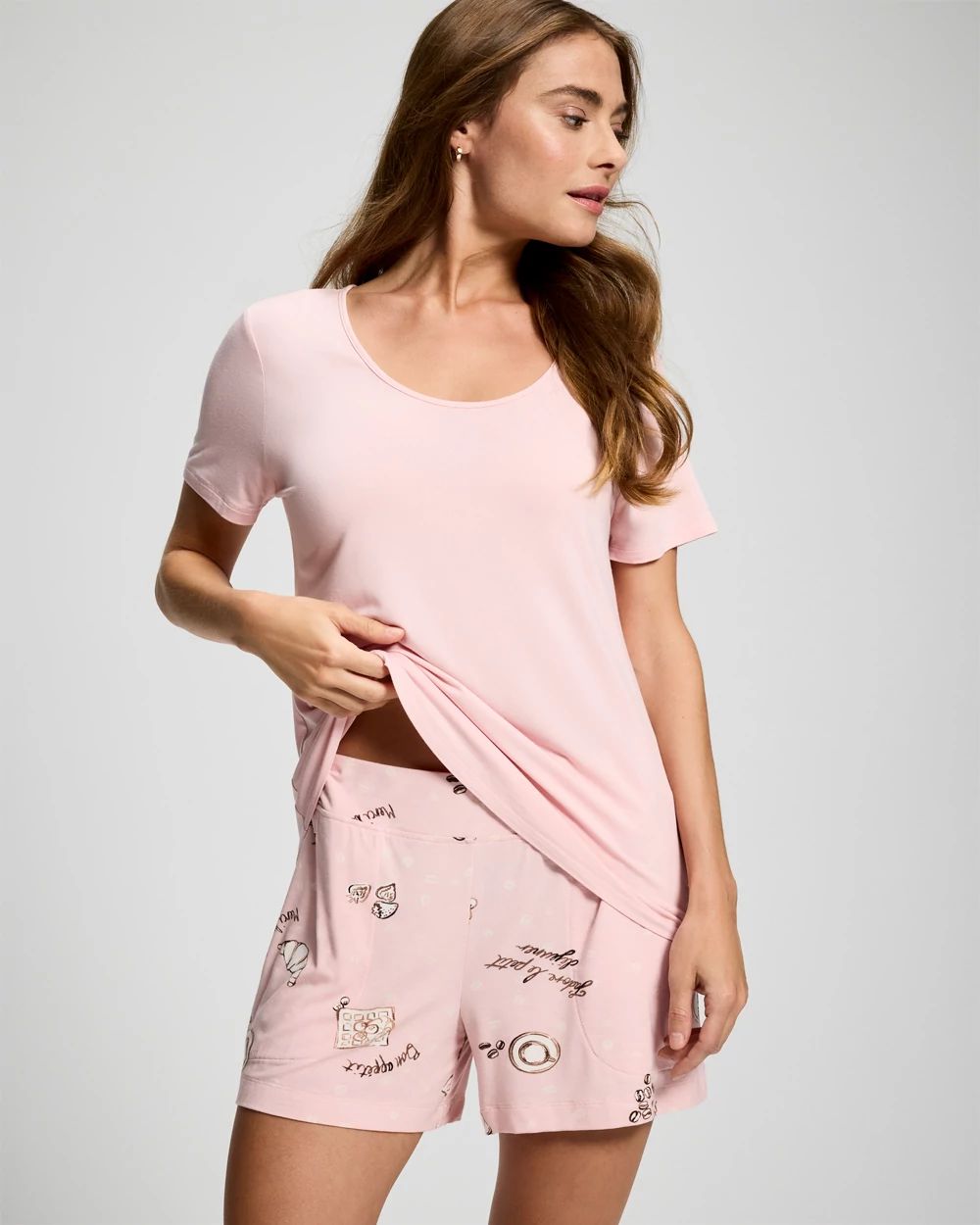 Short Sleeve and Short Pajama Set