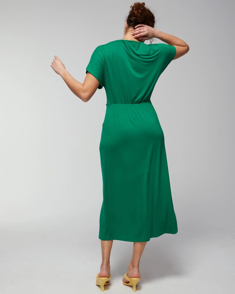 Knot Front Midi Bra Dress