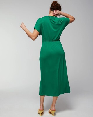 Knot Front Midi Bra Dress