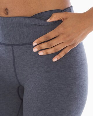 Reversible Leggings Short Length Navy