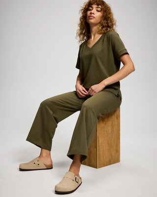 Essential Terry Crop Pants click to view larger image.