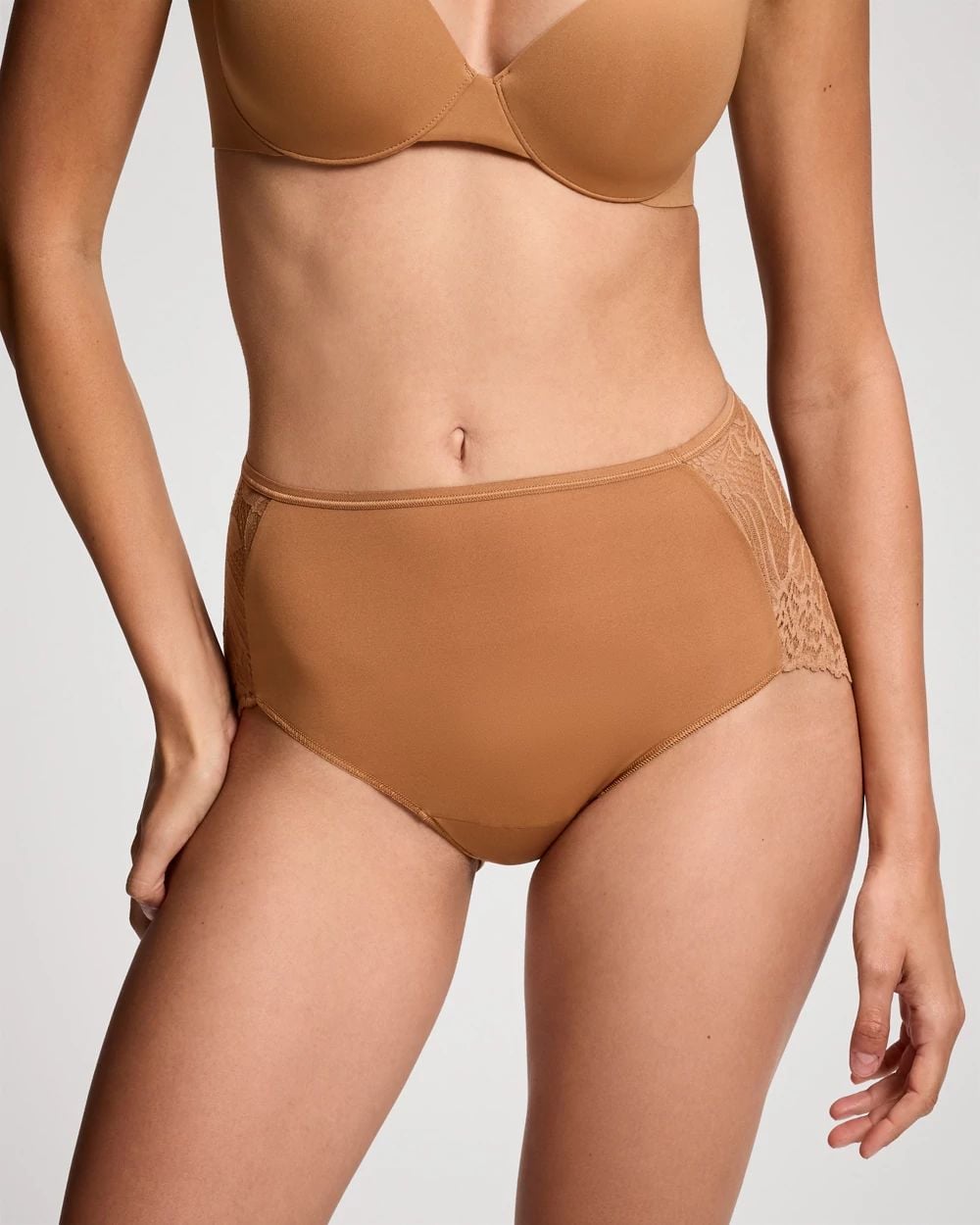 Lace Back Modern Brief Panty click to view larger image.