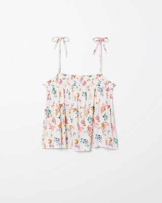 Smocked Babydoll Pajama Top