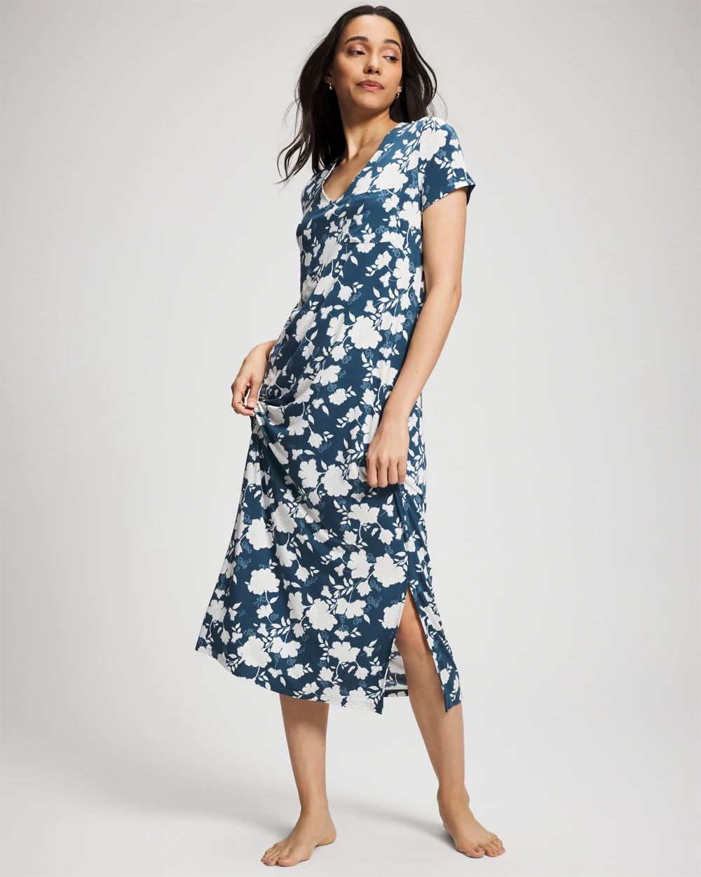 Cool Nights Short Sleeve Long Sleepshirt