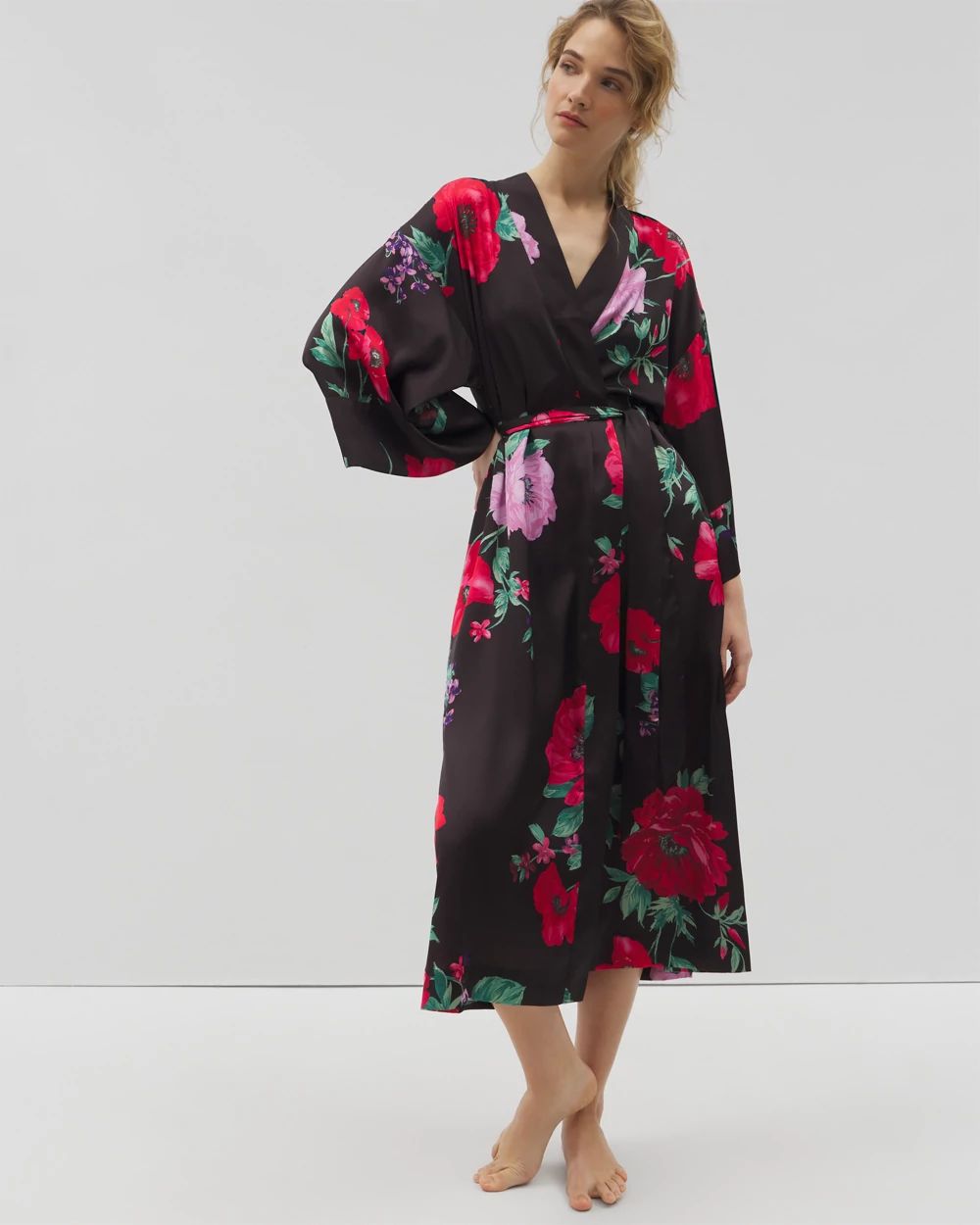 Satin Long Robe