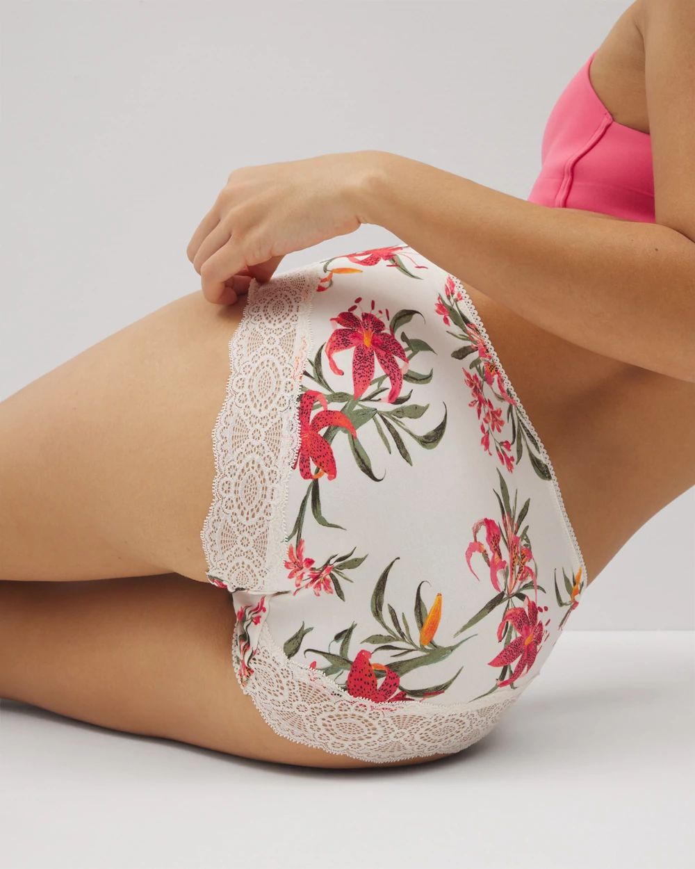 Embraceable High-Leg Panty with Crochet Lace