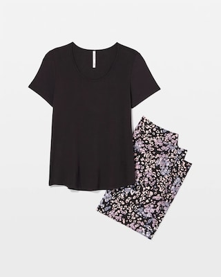 Short Sleeve + Pant Pajama Set click to view larger image.