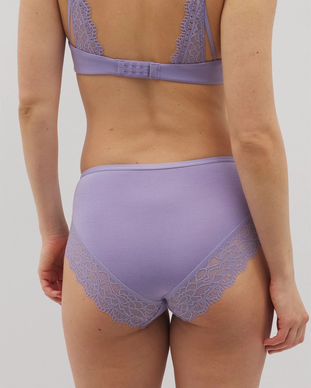 Embraceable High-Leg Panty with Enchanting Lace