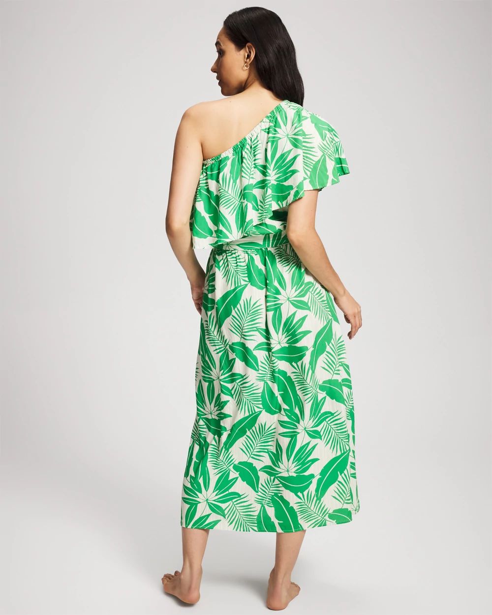 Island Time Ruffled Midi Dress click to view larger image.