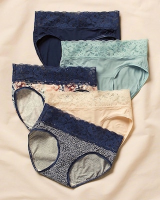 Super Soft Signature Lace Hipster 5 Pack