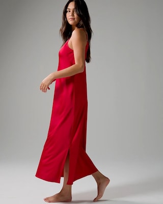 Satin & Lace Long Gown
