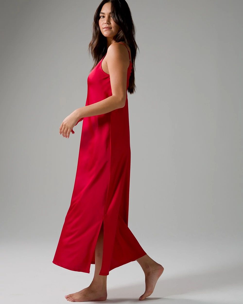 Satin & Lace Long Gown