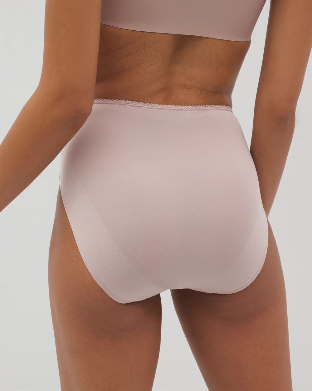 Vanishing Edge Microfiber Modern Brief Panty with Lace
