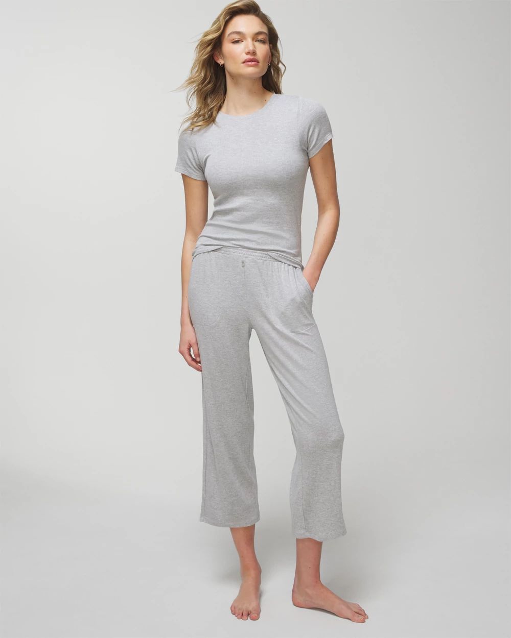 Cropped Pajama Pants