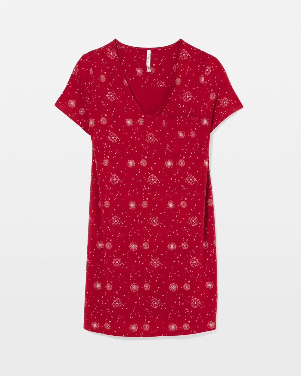 Women's Cotton Nightgown - Short Sleeve Sleep Shirt, Loose & Comfy Pajama For Sleeping (Sizes S-XXL)