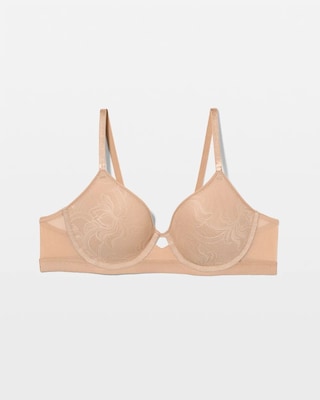 Lightly Lined Smooth Lace Perfect Coverage Bra click to view larger image.