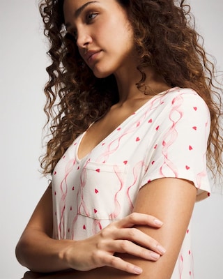 Short Sleeve Long Sleepshirt click to view larger image.