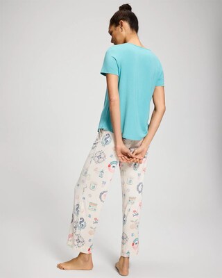 Packaged Short-Sleeve Pant Pajama Set click to view larger image.