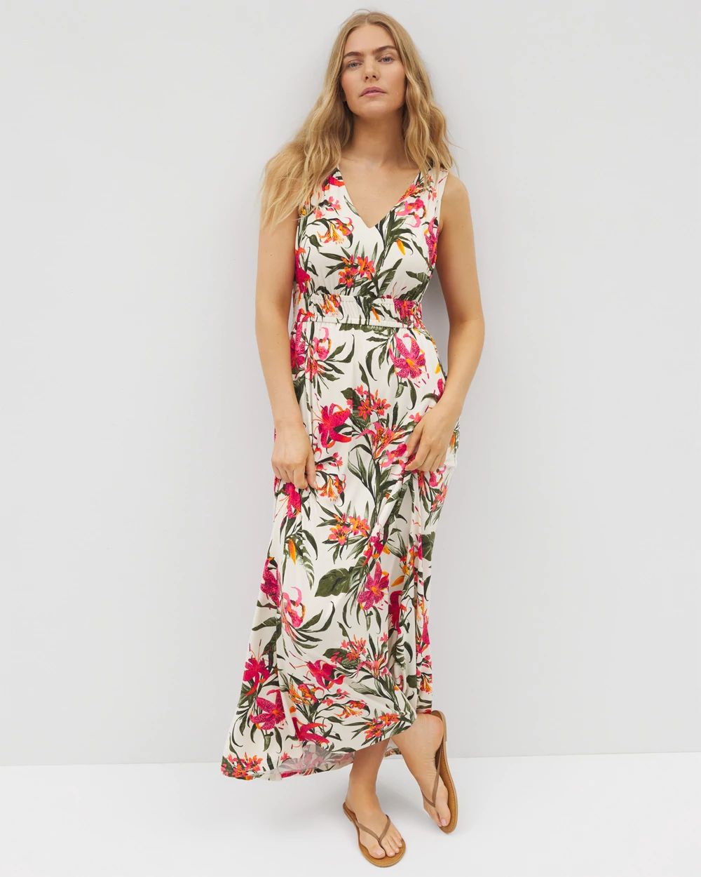 Riviera Surplice Maxi Bra Dress