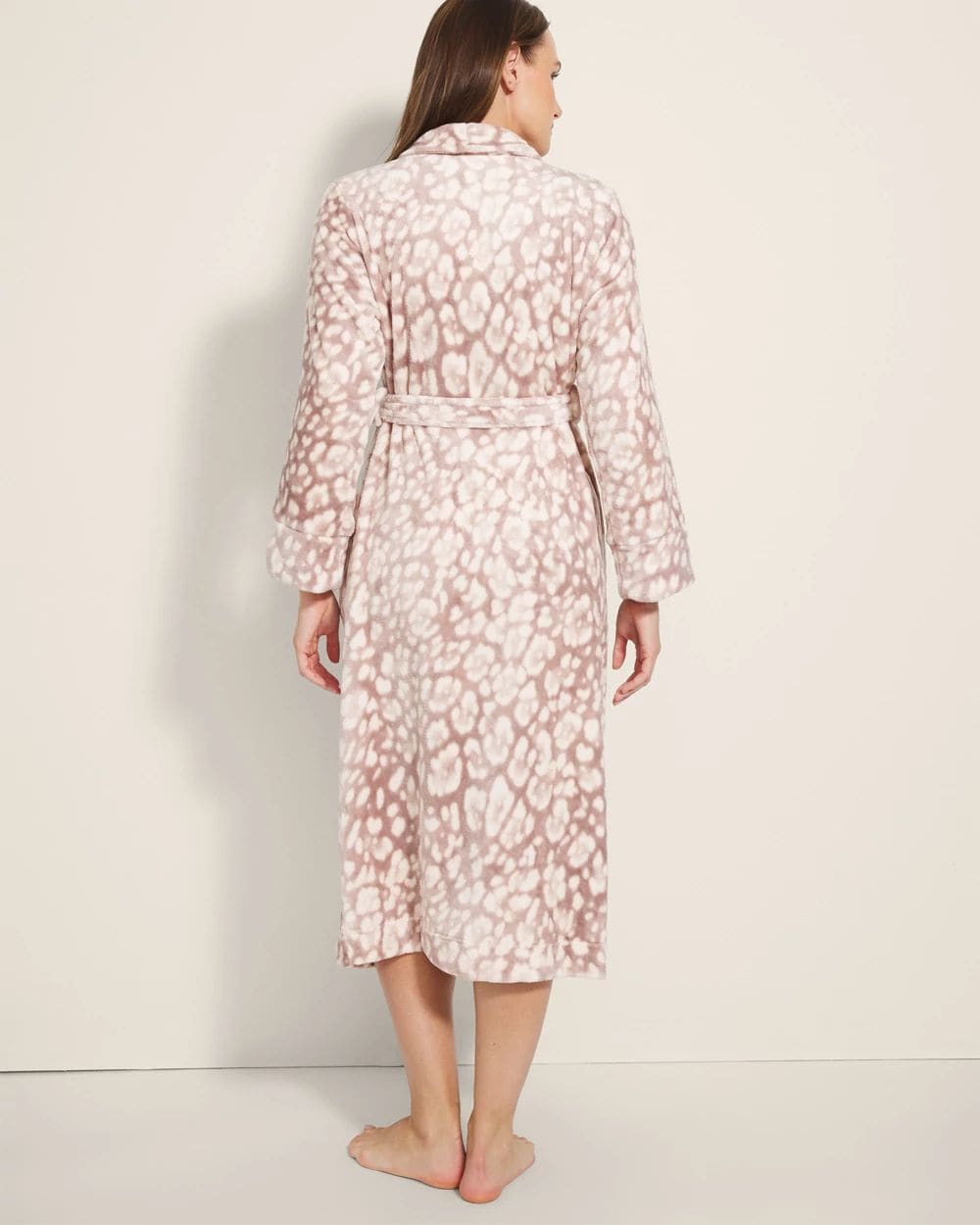 Plush Long-Sleeve Long Robe