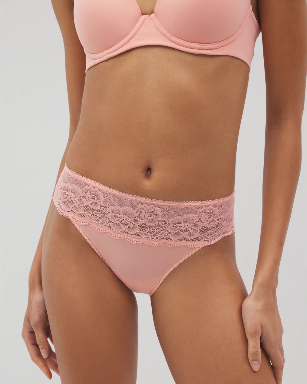 Vanishing Edge Hipster Panty with Lace