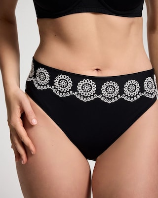 Spanish Islet Foldover Hipster Swim Bottom click to view larger image.