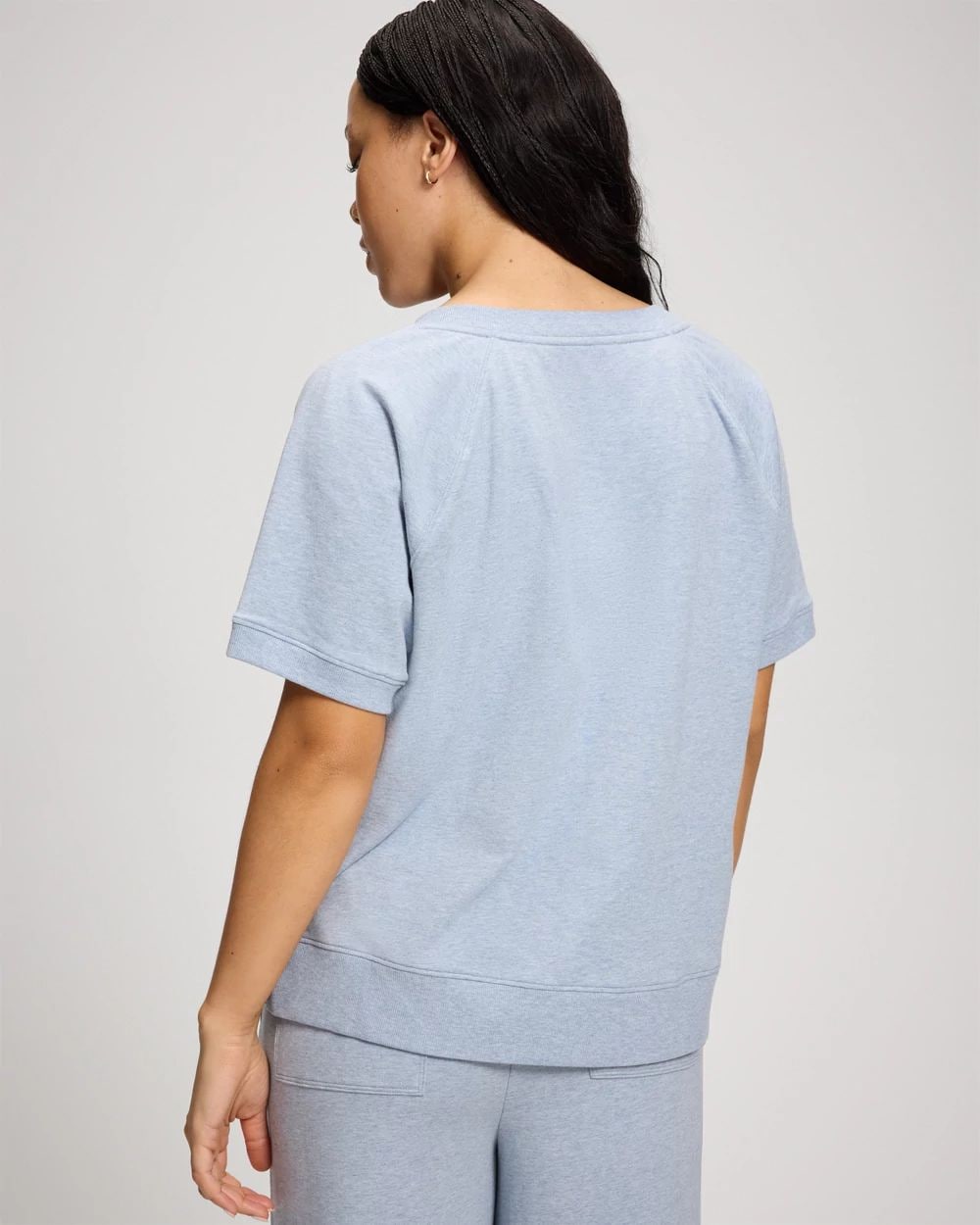 Essential Terry Short Sleeve Raglan Top