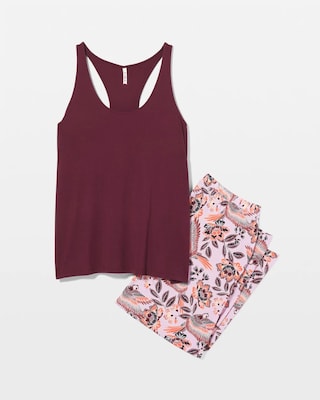 Tank + Crop Pants Pajama Set click to view larger image.