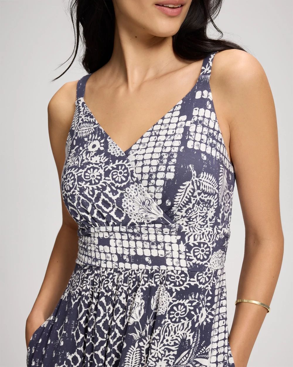 Soft Jersey Surplice Midi Bra Dress