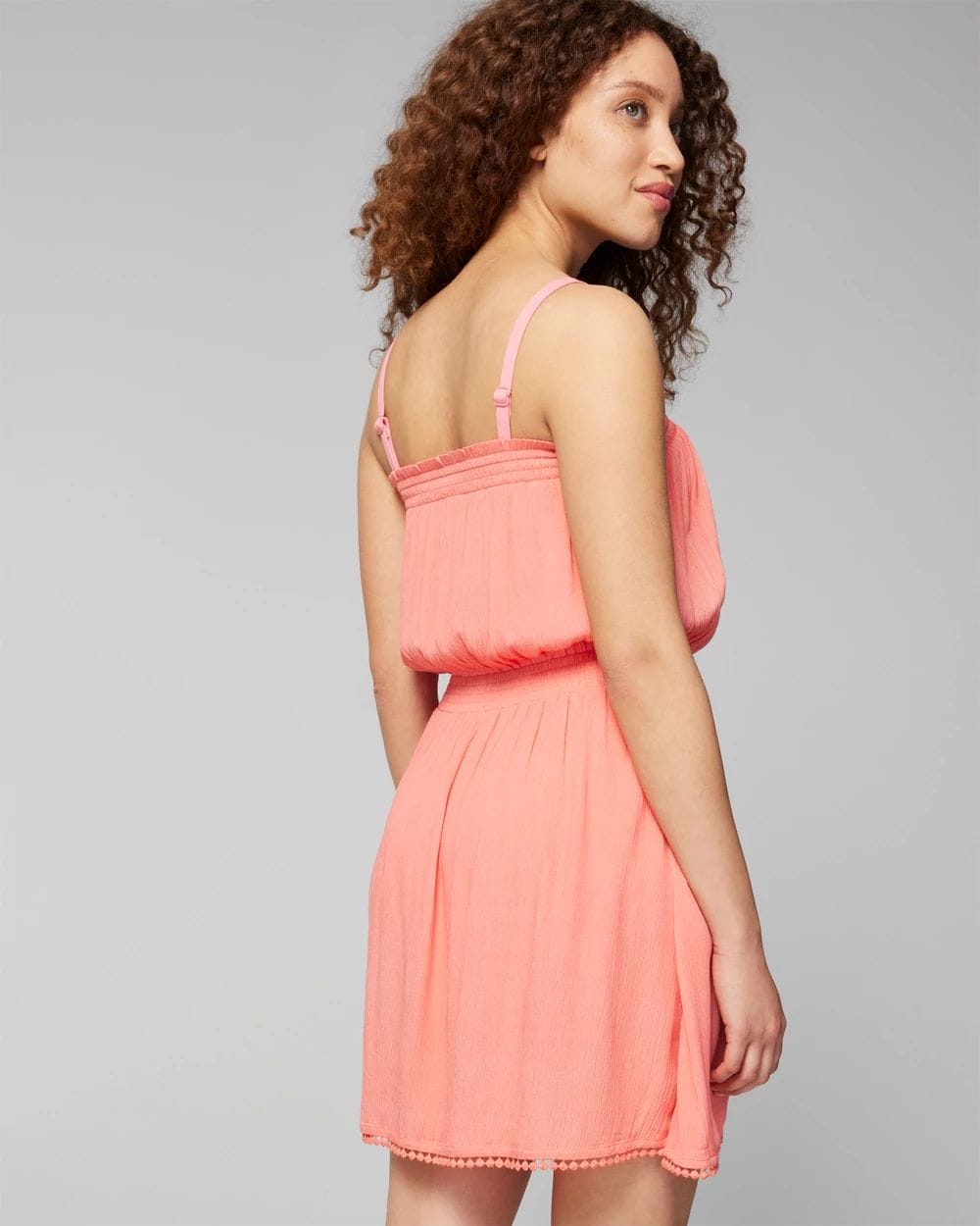 Bandeau Pom-Trim Cover-Up