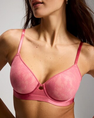 Floral Lace Perfect Coverage Bra click to view larger image.