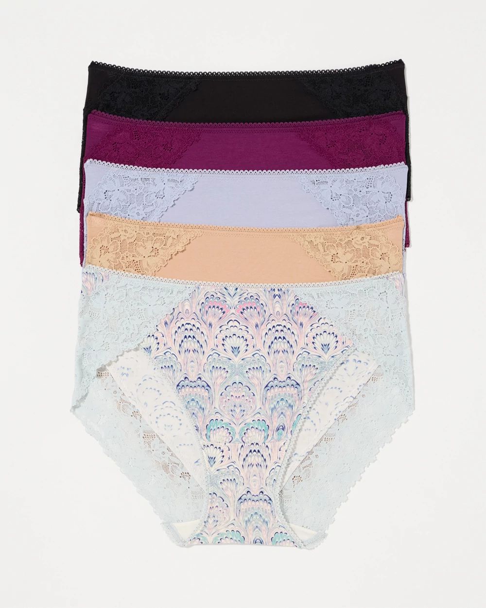 High-Leg with Perfect Lace Panty 5-Pack