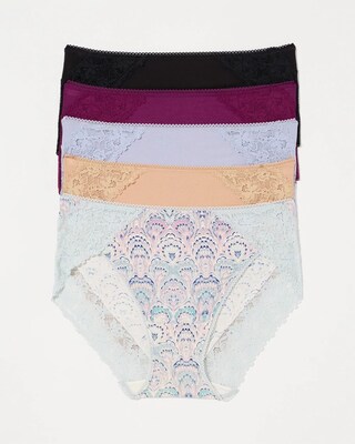 High-Leg with Perfect Lace Panty 5-Pack
